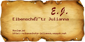 Eibenschütz Julianna névjegykártya