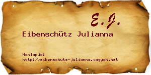 Eibenschütz Julianna névjegykártya